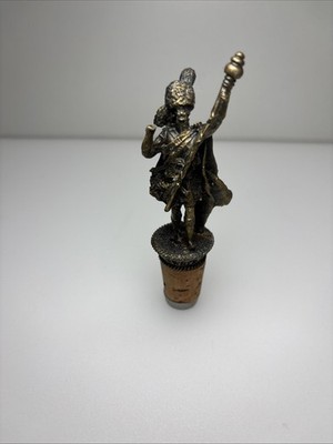Vintage Dewar's 12 Scotch Whisky Bottle Stopper Scottish Warrior Decorative