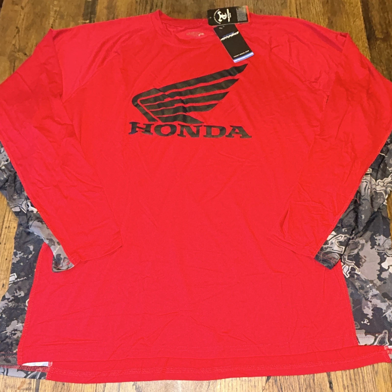 LaKota Products Honda TrueTimber Men’s 2XL Long Sleeve Red Camo Quick-Dry Tee