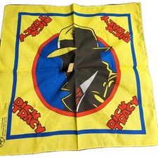 Vintage 1990's Dick Tracy Handkerchiefs Bandana Lot Disney Movie 21  x 21  NWT