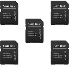 5 Pack - Microsd Microsdhc to SD SDHC Adapter. Works with Memory Cards up to 32G