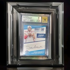 2017 Panini Prestige Draft Day Signatures Patrick Mahomes Auto Rookie RC BGS