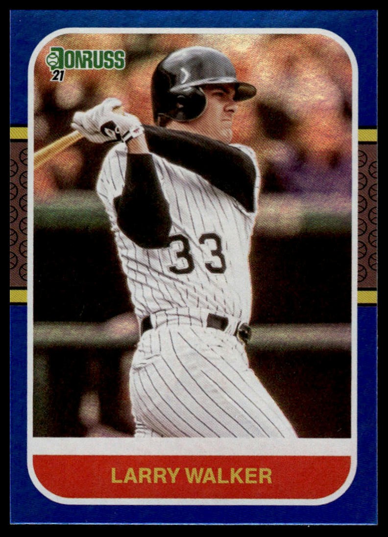 2021 Donruss #227 Larry Walker Holo Blue