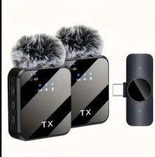 Professional Wireless Lavalier Microphone, Intelligent Noise Cancellation
