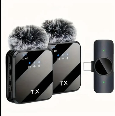 Professional Wireless Lavalier Microphone, Intelligent Noise Cancellation