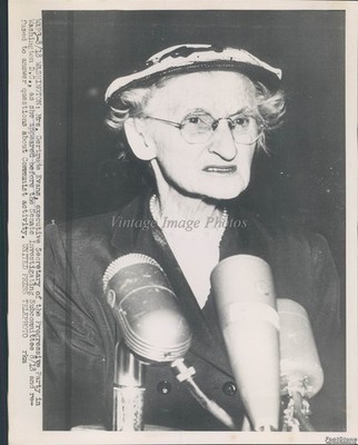 1953 Washington Mrs Gertrude Evans Progressive Party Senate Wirephoto 7x9