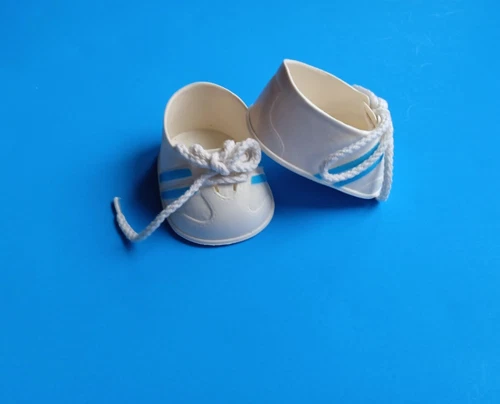 VHTF Vintage Cabbage Patch JESMAR Doll White Tennis Shoes/Blue Stripes Spain