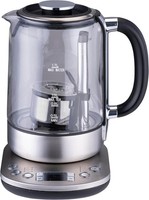 Alpina Wasserkocher Teekorb 1,7L 2200W Teekocher Temperatureinstellung Weiß