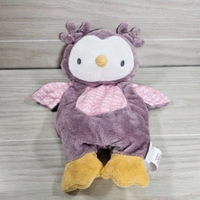 Ingenuity Purple Nally Owl Lovey Lovie Plush Baby Security Toy Bean Bag Tush 12"