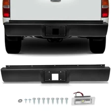 Rear Bumper Roll Pan w/LED Light Fits 1988-1998 Chevrolet GMC C/K 1500 2500 3500