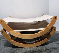 Lot Of 2 Indoor Cat Or Small Dog Hammock Cat Chair Rocker Wood