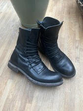 MOMA Stiefeletten Biker Boots Gr. 37.5 Leder