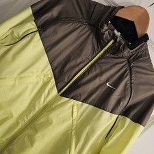 Nike Fit Storm Windbreaker Jacket Neon Y2K Gorpcore Running Zip Tech