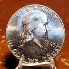 Choice Unc 1963-D 90% Silver Franklin Half Dollar BU