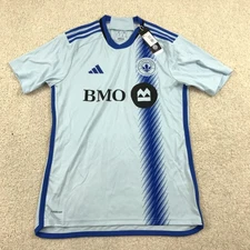 Adidas CF Montreal Soccer Away Jersey Mens Medium Blue New HZ6211