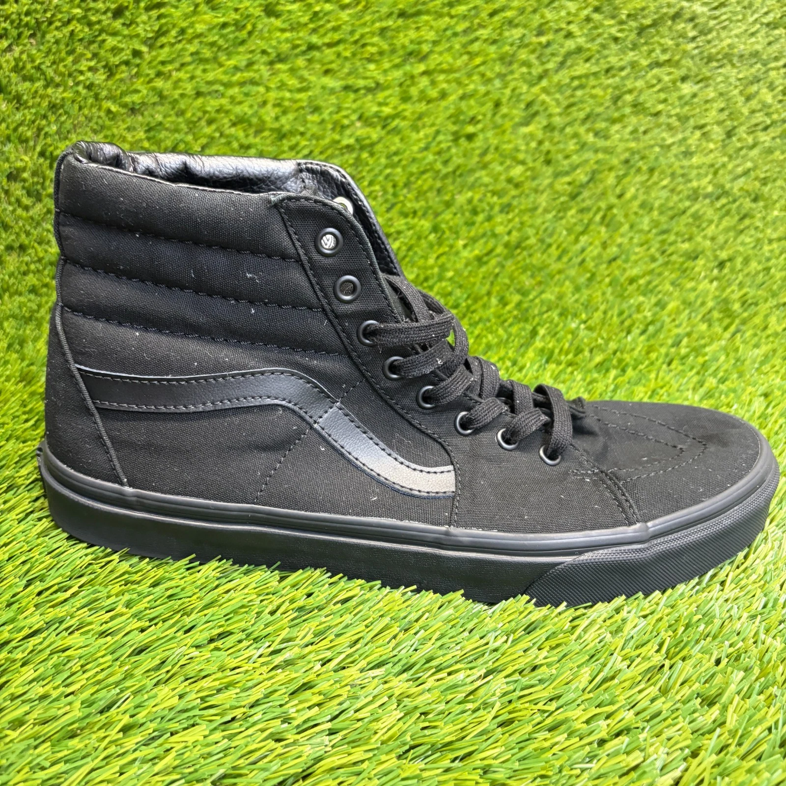 Vans Sk8-Hi Mens Size 12 Triple Black Athletic Walking Skateboard Shoes Sneakers
