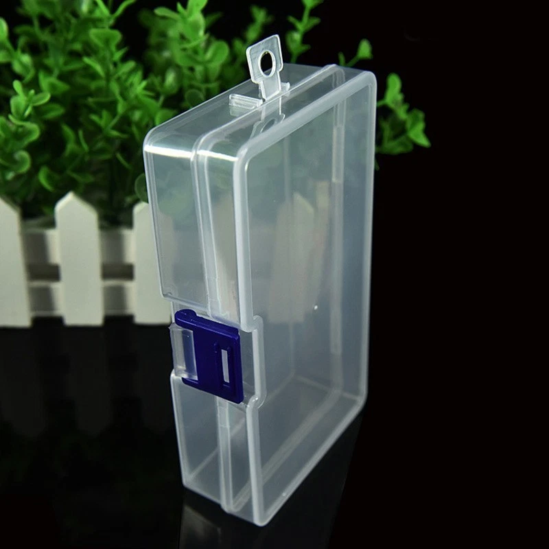 Small Transparent Plastic Storage Box Clear Square Multipurpose Display Case - Image 4 of 4