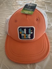 Speedo Kids Trucker Baseball Hat Sun Safe Orange Coral Sands Floats Adjustable