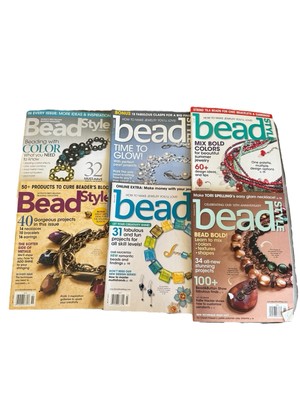 Lot of 6  BEADSTYLE' Jewelry Magazines (Instructional) ~ Back Issues