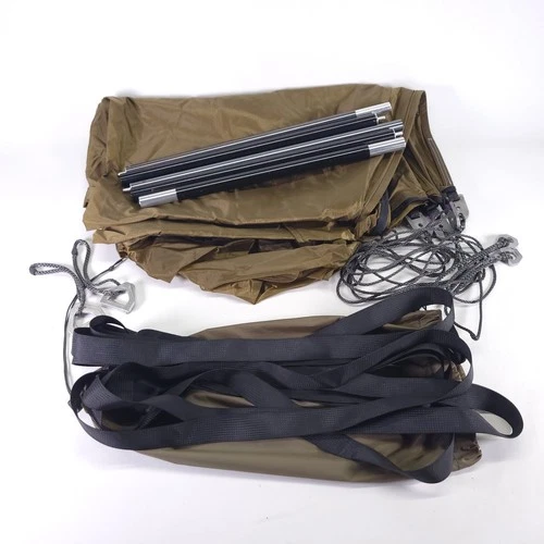Warbonnet Ridgerunner Bridge Hammock Sack Poles Single Layer No Net Green USA