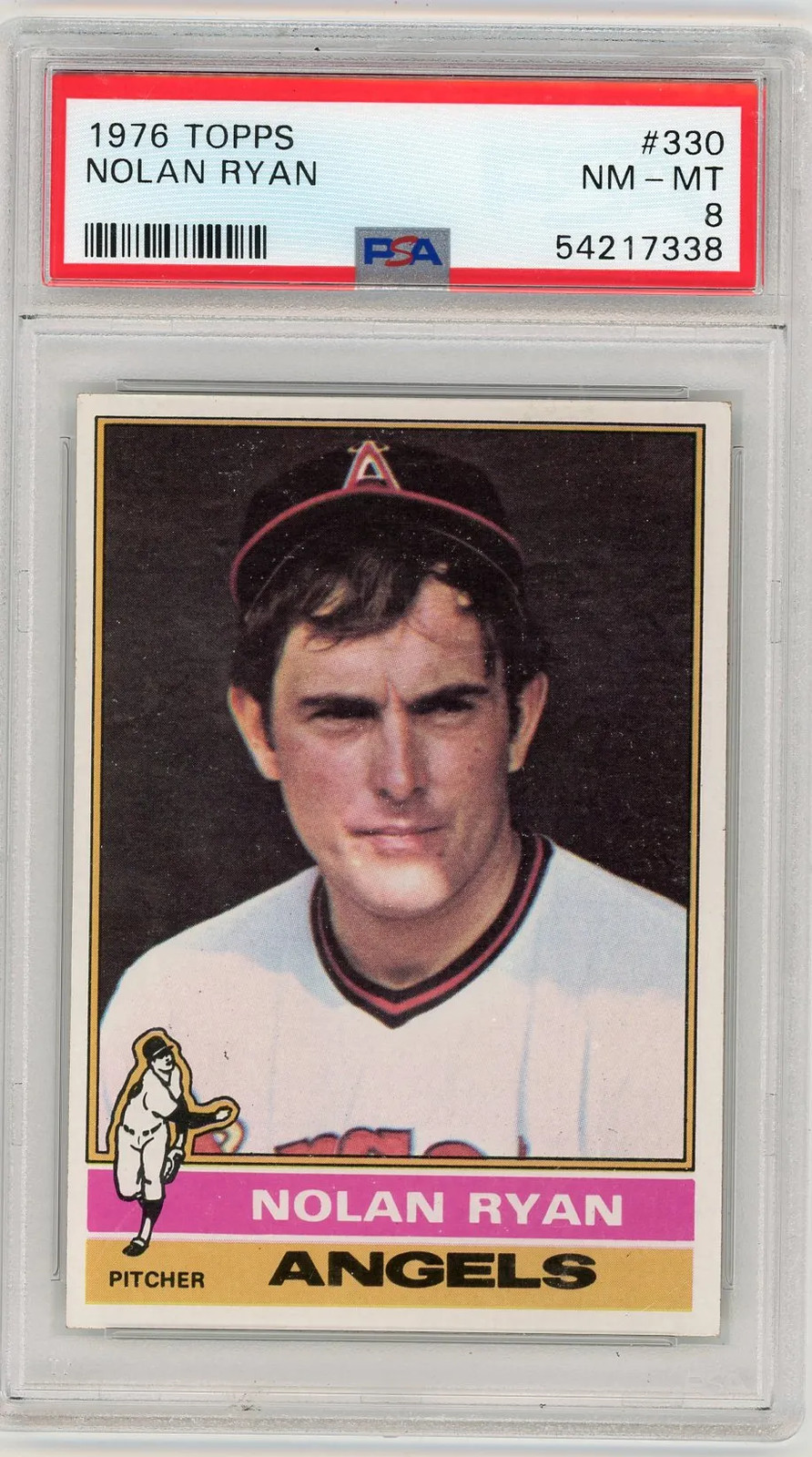 1976 Topps Nolan Ryan #330 PSA 8 view 1