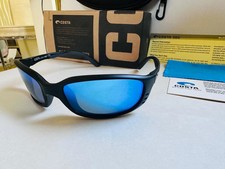 Costa Del Mar Brine 580P Polarized  Black Frame  Blue Mirror Sunglasses