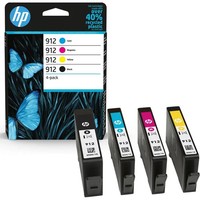 Hp 912 Tintenpatronen - Cyan/Magenta/Gelb/Schwarz (6ZC74AE) Multipack