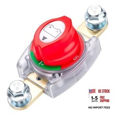 Side Post Battery Disconnect Switch, On/Off 12-48V Battery Disconnect Switch