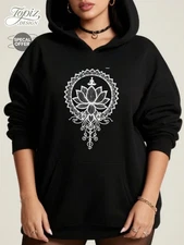 Lotus Flower Women's Elegant Hoodie