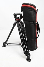 Manfrotto 546B Pro Video Tripod w/Mid-level Spreader  MVH502A Head 438