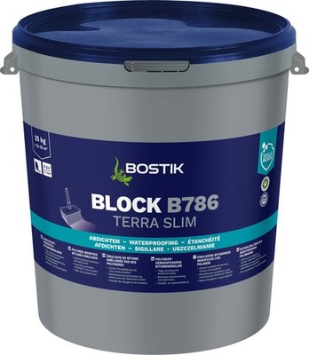 Bostik Block B786 Terra Slim Abdichtungsmasse auf Latex-Bitumen-Basis 25 kg