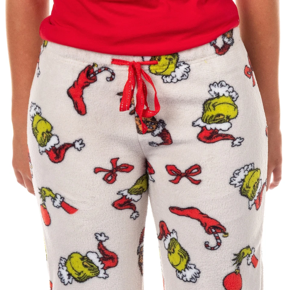 Dr. Seuss The Grinch Pajamas Women's Festive Mischief Lounge Sleep Pants - Image 3 of 4