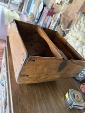 Antique Large  Harvest Bucket Basket  Sturdy With Handles