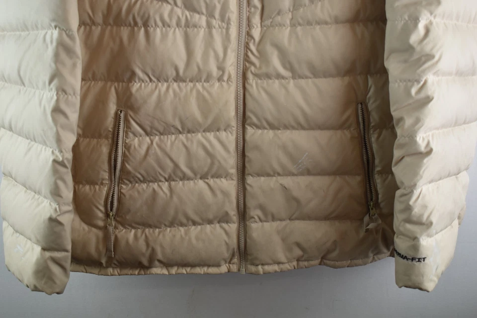 NIKE Beige Down Padded Jacket size 1X Womens Quilted Puffer Casual Outdoors - Image 3 of 4