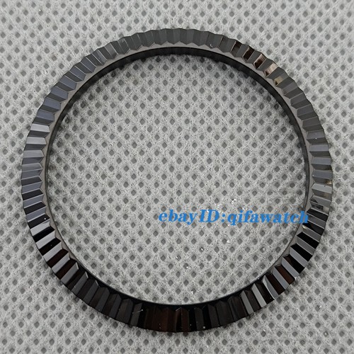 Silver Fluted Bezel Stainless Steel Fit 36mm 39mm Watch Case Ring Repair Parts - Picture 21 of 22