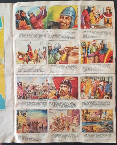 ALBUM Figurine I GRANDI DELLA STORIA completo - ed. dell'Arte 1962 - ottimo+ - Foto 4 di 7