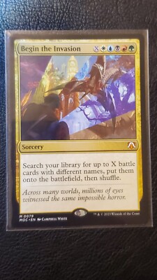invasion cards mtg march of the machines Begin the Invasion 0079 M PF MTG March of the Machine