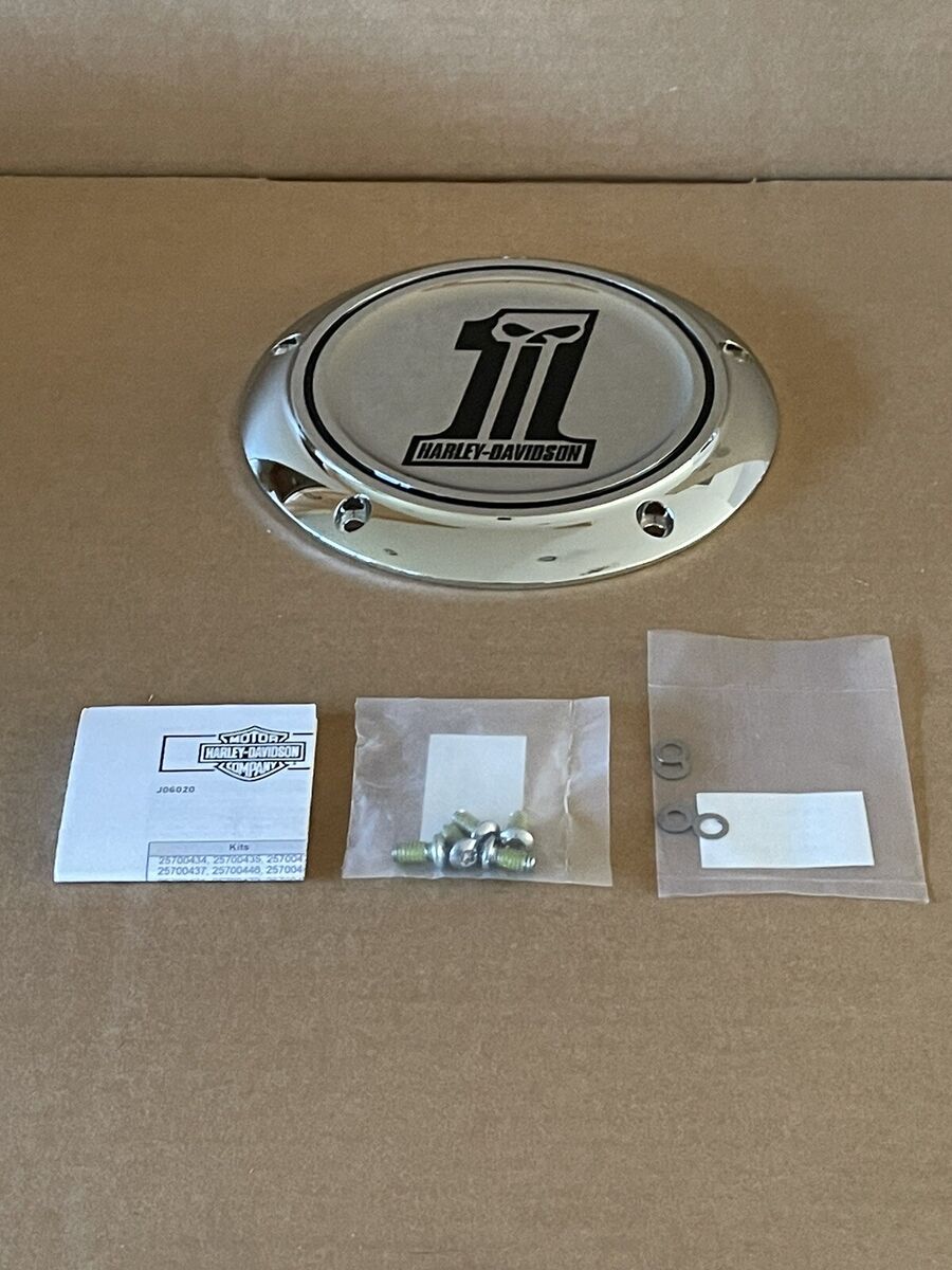 Harley Davidson Number 1 Derby Cover, Chrome 25700435 - New Harley Davidson Number 1 Derby Cover, Chrome 25700435 - New