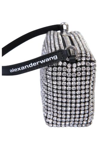 Alexander Wang Medium Wangloc Handbag Rhinestone-embellished Clutch Bag Women - Picture 2 of 6