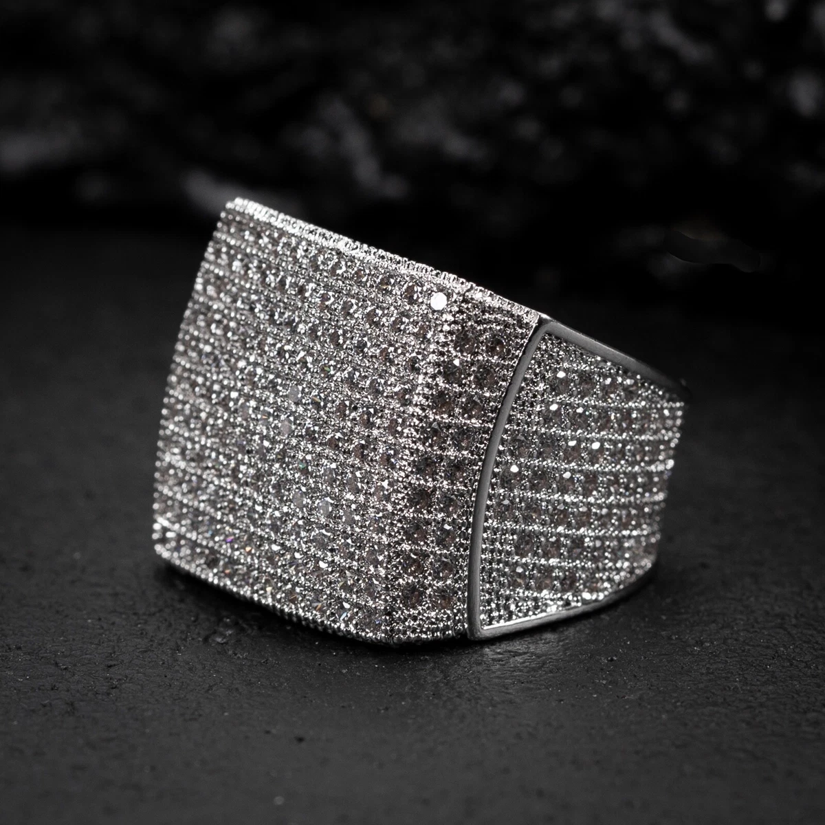 Pave clearance mens ring