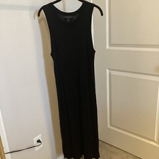 EUC Banana Republic Midi Length Ribbed Sweater Dress - Black LP