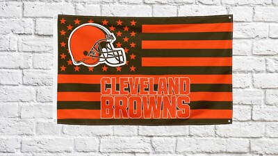 Cleveland Browns Football fans 3x5 ft American Flag - Ideal NFL Gift Banner