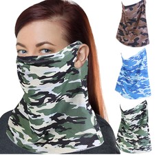 Veil Hijab Cover Balaclava Scarf Outdoor Sunscreen Neck Gaiter Bandana Headband