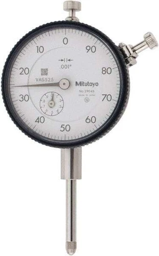 Mitutoyo 2904S Dial Drop Indicator, 1" Range, 100-0 Reading, 0.001" Grad, 0.1...