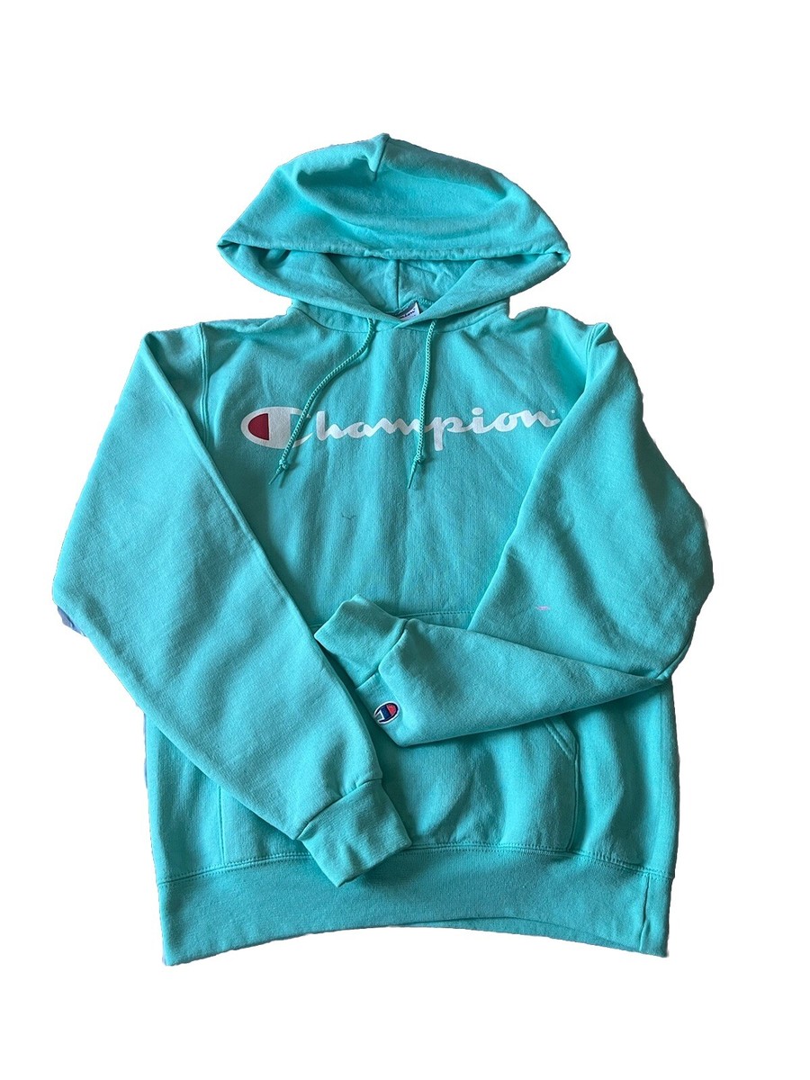Hoodie Mens Champion Aqua Hoodie Champion Womens Aqua