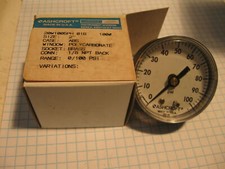 Ashcroft Gauge 0-100PSI 1/8" NPT back 2" diameter 20W1005PH 01B 100 7