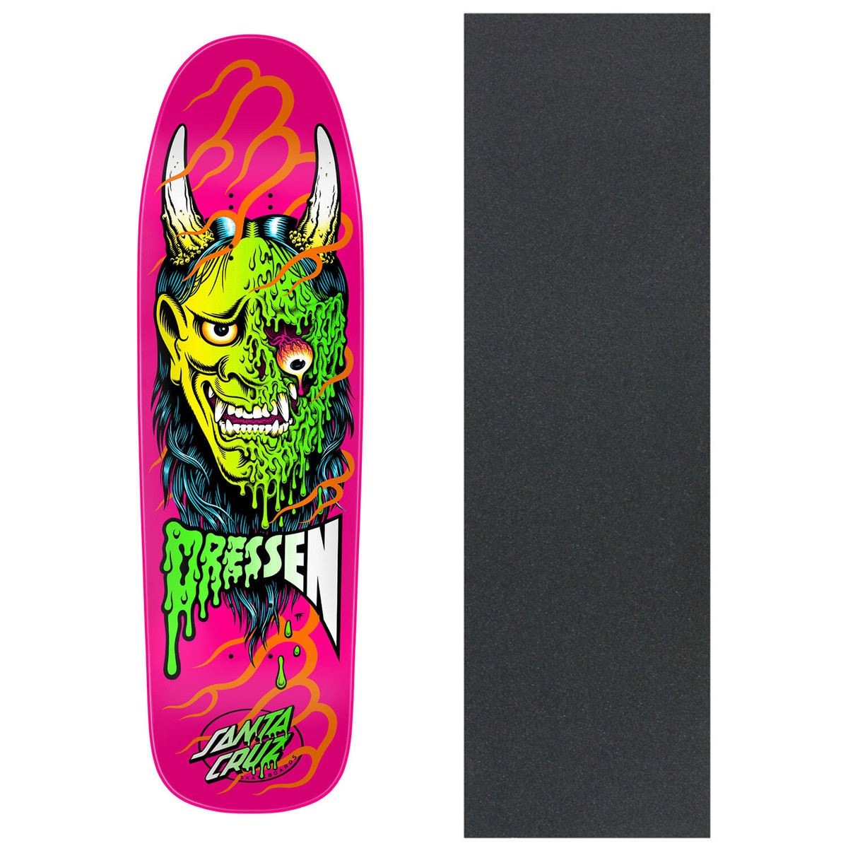 Santa Cruz Skateboard Deck Dressen Hannya Mask 9.3