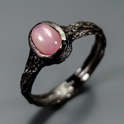 Handmade Ruby Ring 925 Sterling Silver Size 6.5