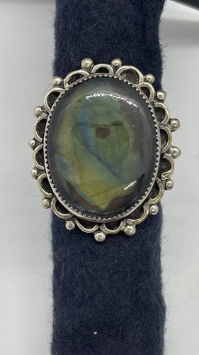 Handmade Sterling Silver And Labradorite Ring