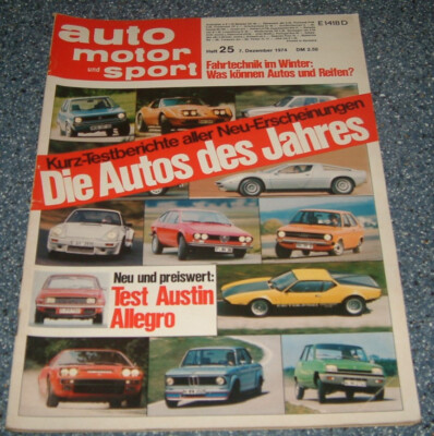AMS 25/1974 Austin Allegro, Kurztests der Autos 1974, Jeep CJ 5, usw 