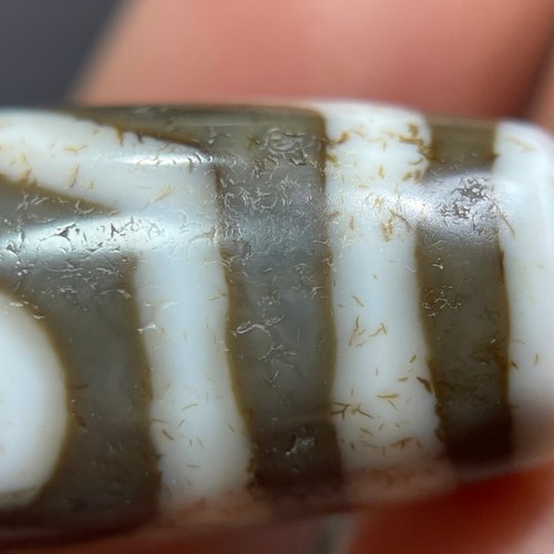 Old Tibetan Nepalese Himalayan Ancient 3 eye Old Dzi Talisman Beads Amulet abc - Foto 10 di 15